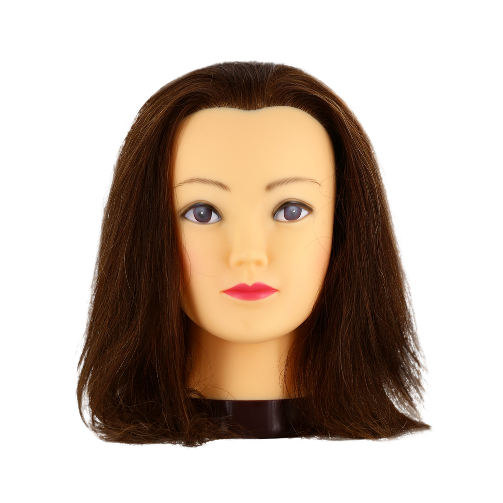 Salon Services Tête Mannequin d'Apprentissage Marie 35-40cm Châtain 4