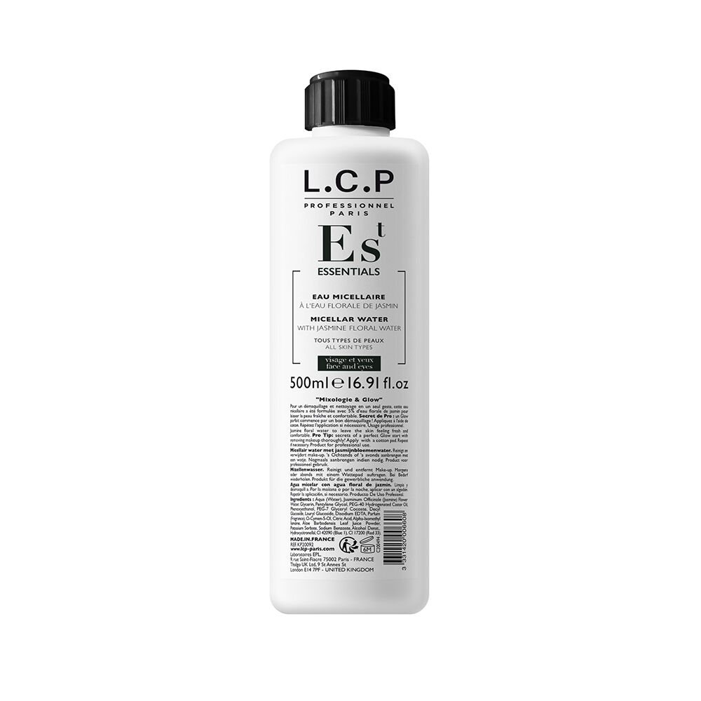 L.C.P Professionnel Essentials Eau Micellaire à l’Eau Florale de Jasmin 500ml L.C.P Professionnel Essentials Eau Micellaire à l’Eau Florale de Jasmin 500ml