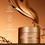 Wella Professionals Ultimate Smooth, Masque nourrissant pour cheveux secs, ternes ou frisés, 150ml