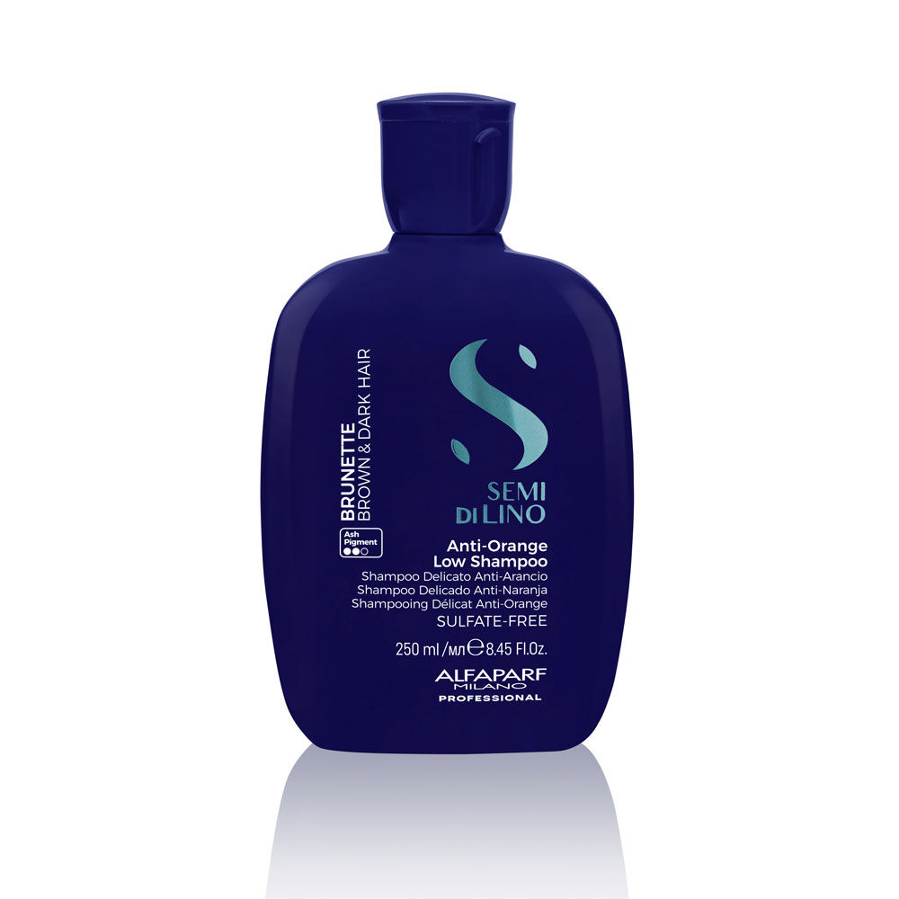 Alfaparf Milano Semi Di Lino Brunette Shampooing Délicat Anti-Reflet Orange 250ml