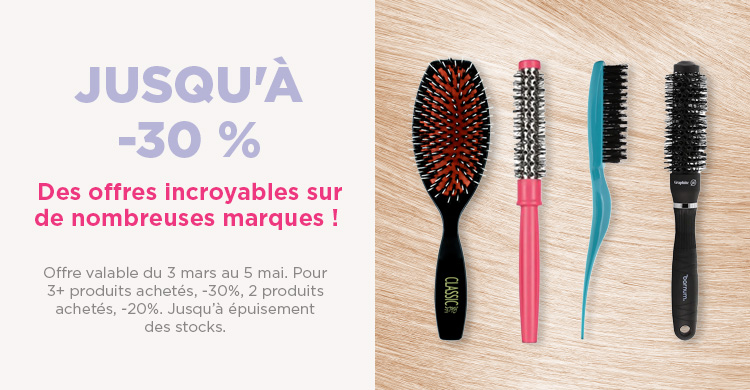 Offres de brosses : jusqu'à -30%