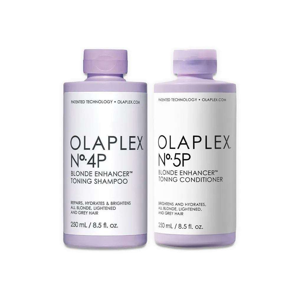 Olaplex No.4P Blonde Enhancer Toning Shampooing & 5P Blond Enhancer Toning Après-Shampooing