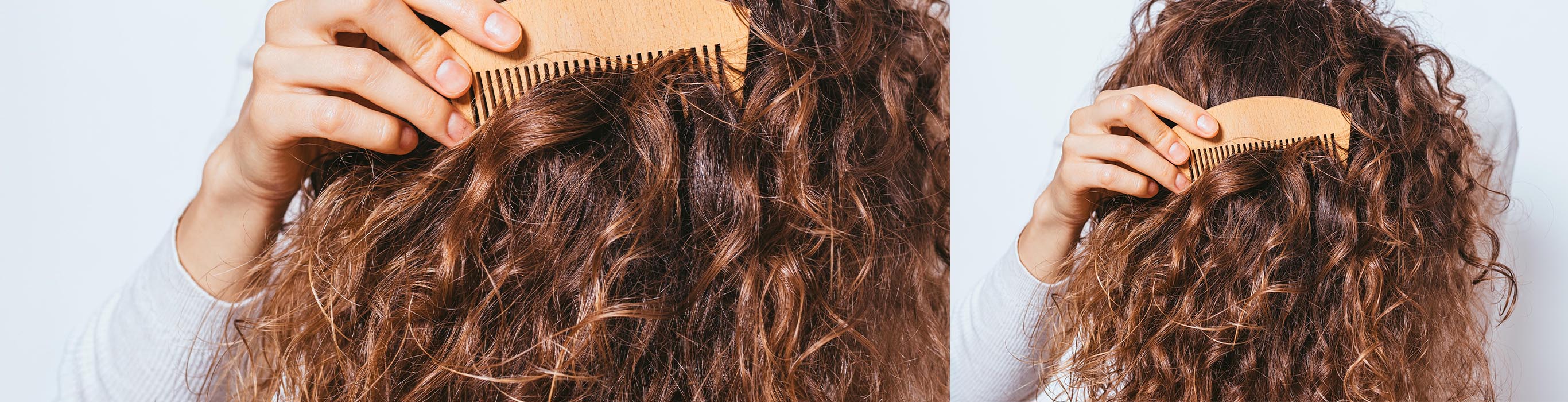 cheveux cr&eacute;pus avec un peigne