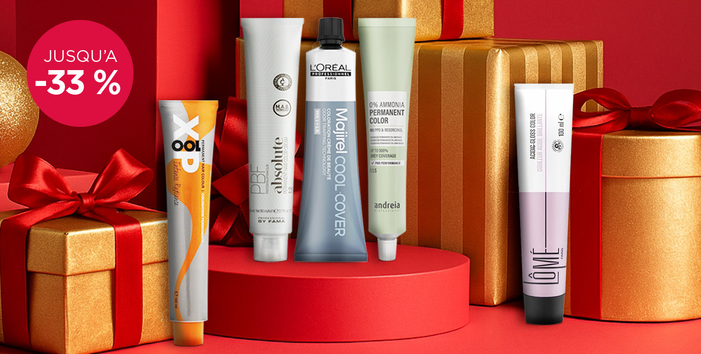 Offres sur les colorations: jusqu'à 33 % de réduction