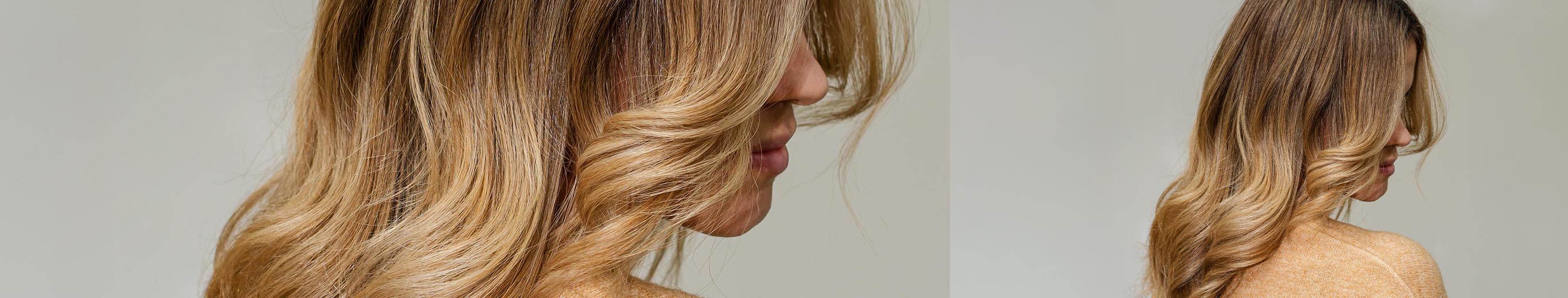 Cheveux blonds ondul&eacute;s