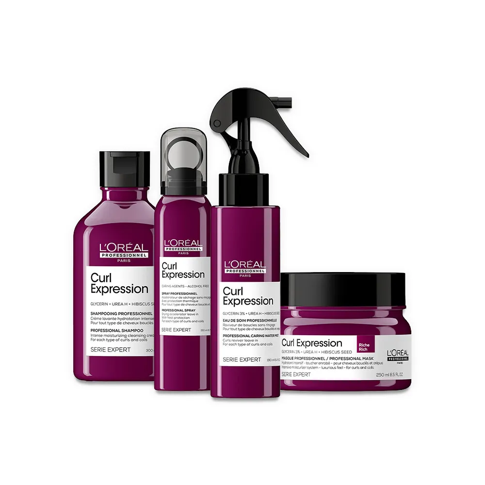 Gamme L'Oréal Professionnel Série  Expert Curl Expression
