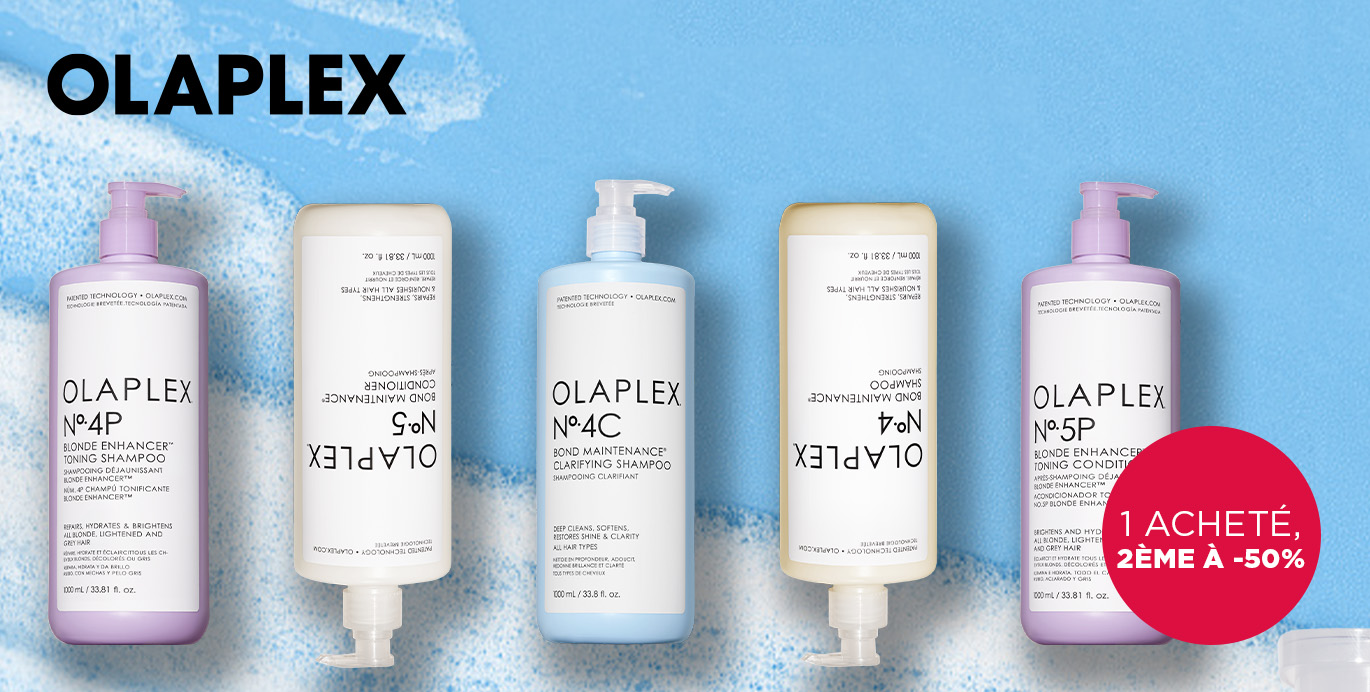 Olaplex: 1 acheté, 2ème à -50 %