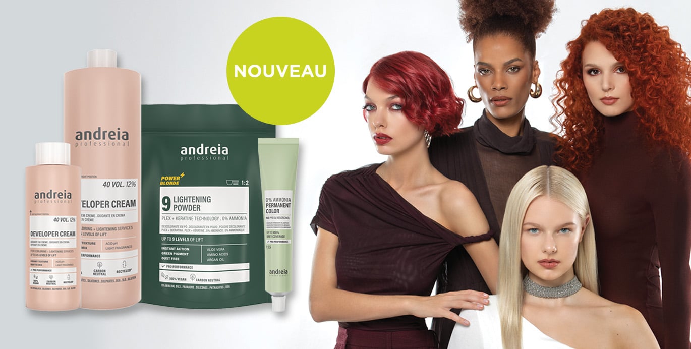 Andreia Professional Hair est enfin là.
Coloration capillaire professionnelle 100 % végane