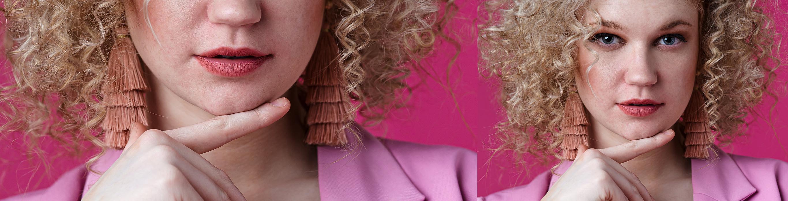 Cheveux blonds boucl&eacute;s